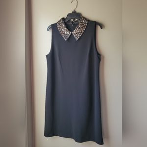 Betsy Johnson Peter Pan color black Sleeveless sheath dress  Size 12